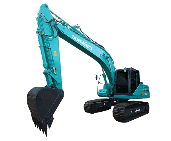 SWE 215: der größte Sunward Bagger ergänzt das Minbaggerprogramm optimal