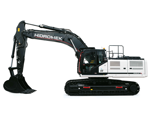 Mit 40 Tonnen Einsatzgewicht ist der Kettenbagger der zweitstärkste Hidromek Raupenbagger