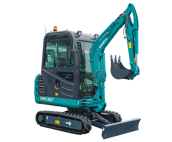 2 Tonnen Sunward Bagger mit großer Kabine