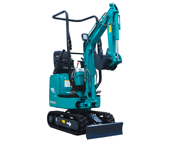 Der kleine, leichte Sunward Bagger für die Endkernung von Gebäuden.