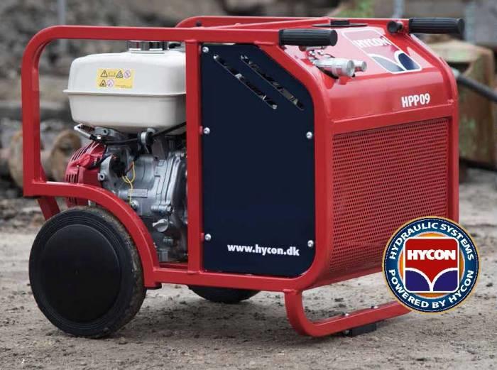 Ob elektrisch oder verbrennungsmotorisch; die Hycon Kraftstationen bieten Leistungen von 6 bis 18 PS.